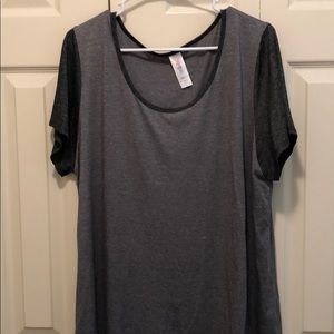 Two tone lularoe classic tee 2XL